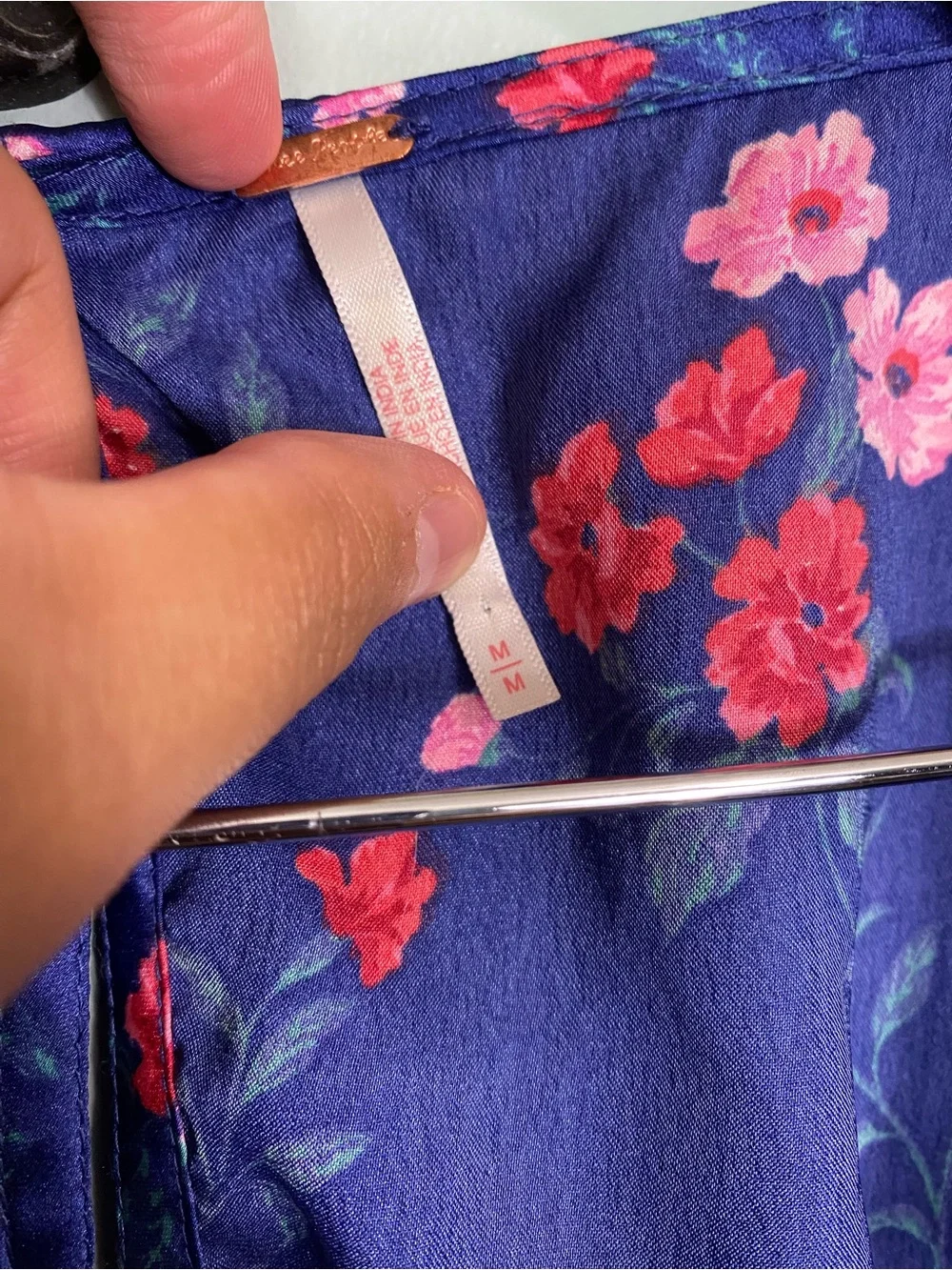 Free People Butterfly Babe‎ Maxi Dress Blue Floral Cut Out Medium